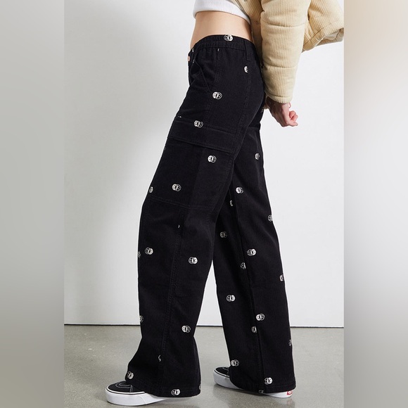 PacSun Pants - Pacsun Smiley Corduroy Low Rise Puddle Pants